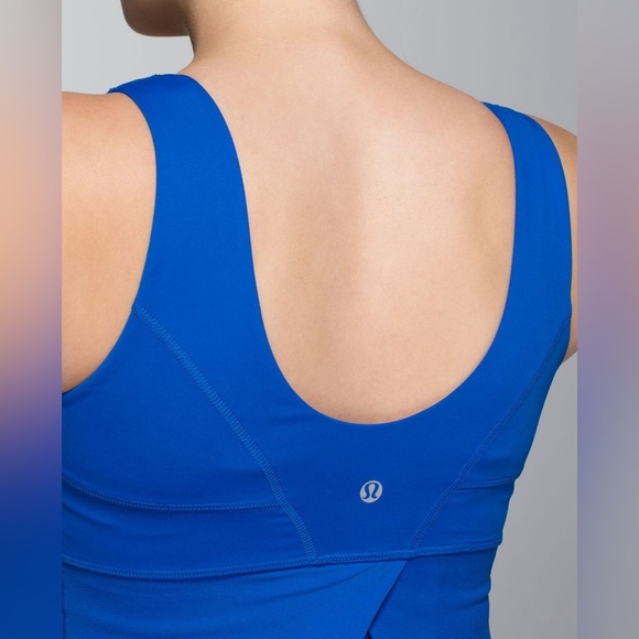 Lululemon Tank Top Women's Size 6 US Blue Tank Me Tank Breezy Mesh W1EE66S - Picture 9 of 11